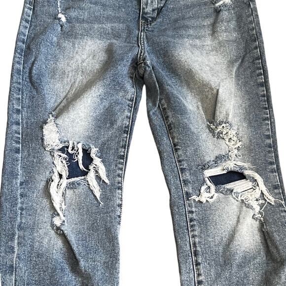 Luna Nora High Rise Distressed Jean Size 14 - Picture 5 of 9